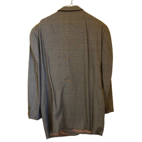 Joseph Abboud Mens Brown Plaid Blazer Size 32 X 21 Wool Blend 2-Button Jacket Ma - Picture 9 of 9